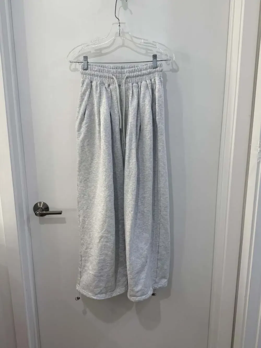 FP Movement High-Rise Wide-Leg Sweatpants with Drawstring Cinch Hem